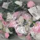 NUPTIO Pink & White Flower Balls: Artificial Rose Centerpieces for Tables | 6 Pcs, 9.5in Diameter, Fake Silk Floral Arrangement for Wedding, Birthday Party, Bridal Shower, Quinceanera Decorations