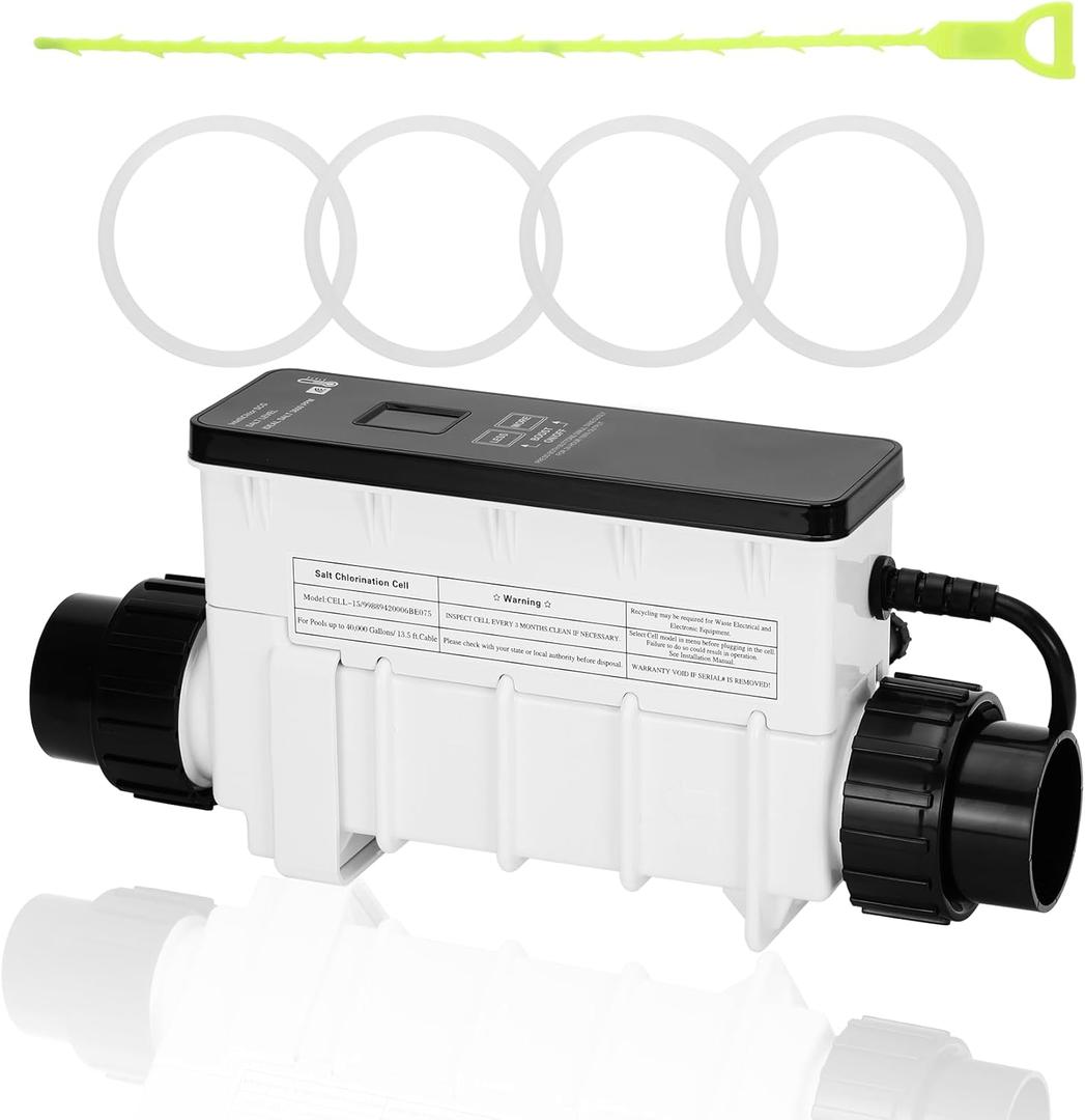 Upgraded IC40 Salt Cell Compatible with Pentair Intellichlor EC-520555,Pool Salt Chlorination Generator Cell for Inground Saltwater Pools 40000 Gallon