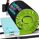 Memory Foam Camping Mattress Pad, Ventilated Breathable Design CertiPUR-US & Oeko-TEX Certified Sleeping Pad Waterproof 3inch Non-Slip Portable Sleeping Camping Mat with Storage Bag for Car Travel