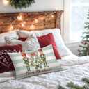 Nutcracker Christmas Decor Pillow Cover 12x20,Nutcracker Decor,Christmas Party Decorations Throw Pillow Covers for Couch Bed Home Bedroom Living Room