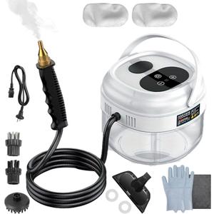 Steam Cleaner for Home, Steamer for Cleaning, 6-Level, 10s Heat-Up & 1.5L Tank, Handheld Steam Cleaner for Car Detailing, Home, Tile, Grout, Furniture
