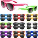 BOUBONI 10/20/40 Pack Kids Sunglasses Bulk Retro Party Favors for Wedding Beach Summer Pool Party Supplies Goodie Stuffers (20, Mixed Color A)