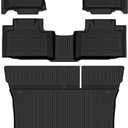 Auxko All Weather Floor Mats Cargo Mat for Jeep Grand Cherokee 5 Seats 2011-2021 & Grand Cherokee WK 2022 All Season TPE Accessories Guard Odorless Anti-Slip Floor Liners Trunk Mat