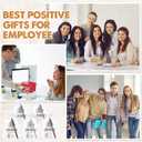 15 Sets Valentines Thank You Gifts You Rock Pens Keychains with Cards Bags Positive Employee Appreciation Gifts for Coworker Team, 5 Styles