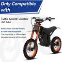 48V Ebike Throttle with M Button Key Replacement for Tuttio Soleil01 Electric Dirt Bike Tutto E Bike, Throttle Grips Kit with LED Display for Tutti Soleil 01 Electric Motorcycle Accessories