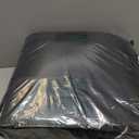 Skechers Memory Foam Car Seat Covers, Leather Seat Covers with Thick Memory Foam, Black Air Cool Rear Seat Covers, Automotive Comfort and Protection for Most Cars, Van,Trucks, SUVs(Rear,Black)