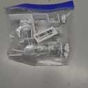 Internal Curtain Rod Set 0.8-2.3 Inch Wide Track (External Available 0.8-4 Inch Wide Track), No Drilling Required, Tool-Free,Magnetic Curtain Hooks, White 3 Pieces (US Patent Application)