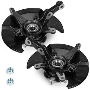 Front Steering Knuckle & Wheel Bearing Hub Assembly for Honda Civic 2006 2007 2008 2009 2010 2011, without Si Model, 698-450 698-451, Left Side and Right Side