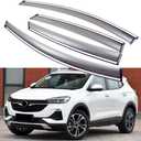 Wind Deflectors Rain Guards Compatible with 2020-2025 Buick Encore GX, Sun Shield Window Visor, Tape-On 4 pcs