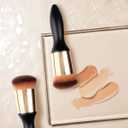 SIXPLUS Makeup Brush For Liquid Rounded Foundation Brush Concealer Makeup Brushs Perfect For Blending Liquid, Buffing, Cream, Sculpting, Mineral Makeup Tools, Black