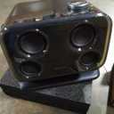 Aurzen BOOM mini Google TV Smart Projector with WiFi and Bluetooth, Voice Control, Family Mode, 20W Dolby Audio, Real-Time Focus, 4K Supported Movie Projector for Bedroom/Home Theater/Outdoor, Black