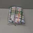 Heavy Duty Vinyl Tablecloth with Flannel Backing Waterproof Oil-Proof Plastic Table Cloth Stain-Resistant Wipeable Rectangle or Square Table Cover for Indoor and Outdoor (Color Checkered 60x102 Inch)