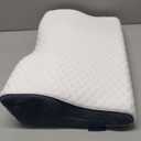 Derila Cervical Neck Pillow for Sleeping - Ergonomic Neck Support Pillow for Back, Stomach, Side Sleeper Contour Memory Foam Pillows for Shoulder Relief - 19.7" x 11.8" x 3.9"