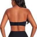 Strapless Bras for Women Large Breasts with Clear Straps, No Harm No Burn Cup 36D