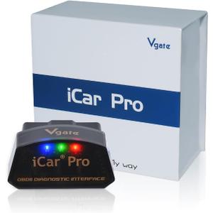 Vgate iCar Pro(BT3.0/ BLE4.0) OBD2 Scanner Bluetooth Code Reader Diagnostic Scan Tool for Android & iOS & Windows Compatible with ELM327 Adapter