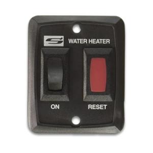 Suburban Single Water Heater ON/OFF Wall Switch - RV Interior Wall Mount On/Off Switch for Control & Operation of Suburban Models D, DE & DEM Tank or Tankless Water Heaters, Black (234229)