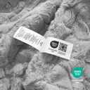 Cozy Bliss Faux Fur Throw Blanket for Couch, Fuzzy Soft Plush Thick Warm Fluffy Reversible Wave Textured Blanket for Sofa Bedroom Living Room, 55 * 70 Inches Grey