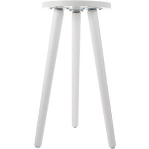 Wooden Plant Stand 17.12 Inch Flower Pot Holder with Stable 3-Point Support Indoor Outdoor Garden Display for Living Room Balcony