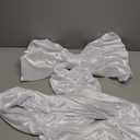 23.62 x 90.55 Inches Christmas Extra Large Bows Giant Christmas Tree Topper Bow Decorations Satin Bow Tree Topper for Xmas Decorations Wreath Home Holiday Party Decor(White)