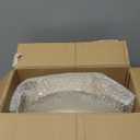 Lullaby 60PCS Ivory Scalloped Plastic Plates with Gold Rim, Disposable Elegant Plates Include 30pcs Dinner Plate 10.25", 30pcs Plastic Dessert Plate 7.5", Perfect for Wedding and Party