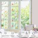 Coavas Privacy Window Film Non-Adhesive Translucent Bird Window Film Decorative Glass Film Static Cling Film Bird Windows Stickers for Home Office 17.5 x 78.7 Inch, Translucent