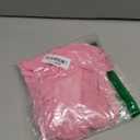 Sexy Open Front V Neck Ruffle Sheer Mesh Lace Wireless Babydoll Lingerie Dress with Thong 2 Piece (XX-Large, Pink)