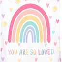 Rainbow Throw Blanket Pastel Rainbow Blanket for Teen Girls Boho Flannel Plush Soft Colorful Room Bed Decor 60 x 50 Inch