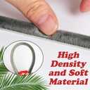 50Ft Weather Stripping Door Seal Self-Adhesive Seal Strip for Door and Window 0.35" Wide x 0.35" Thick, Gray