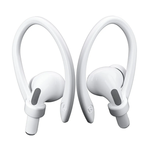2 Pairs AirPods Ear Hooks for AirPods Pro 2, Pro, 4, 3, 2 & 1 - Upgraded Anti Slip Sports Clip Hooks - White