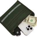 Signal Blocking Bag for Phones and Car Keys, Wallet Shielding Pouch Privacy Protective Case,Anti-Theft Tracking,Cell Phone Bluetooth/WiFi/GPS/Phone Bag (Green)