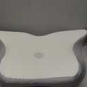 Cervical Neck Pillow, Memory Foam Pillows for Neck and Shoulder Pain Relief, 2 Heights Ergonomic Pillow with Breathable Ice Silk Cover, Neck Support Pillow for Stomach Sleepers White