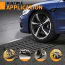 Curb Ramps for Sidewalks 2" Rise Rubber Curb Ramps Threshold Ramp for Driveway Shed Ramp for Riding Mower Garage Ramp Door Threshold Ramp for Wheelchair 7000lbs Capacity