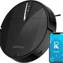 Robot Vacuum Cleaner with 3000Pa Cyclone Suction, APP/Voice/Remote Control, Automatic Self-Charging Robotic Vacuum, Scheduled Cleaning, Ideal for Pet Hair, Hard Floor, Low Carpet (Matte Black)