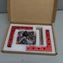 Fivepears 4 Pack 90 degree positioning square clamps set for woodworking, 5.5" x 5.5" (14 x 14cm) aluminum precision right angle corner clamp for square picture frame tool box cabinet drawer and wood