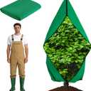 Zip A Tree Cover Freeze Protection, Thick Plant Protection Cover Bags for Outdoor Plants with Drawstring, Zip-Up Frost Blankets for Cedars, Juniper, Cypress Trees and Christmas Tree (2, Green)
