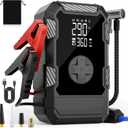 4000A Car Jumper Starter Portable with Air Compressor, 12V Battery Jump Starter with Tire Pump 150PSI for 10L Gas Diesel Engines, Car Battery Jumper Box Pack Combo with LED Light, Father Day Gift