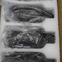 Molimoli Soap Dispenser, Bathroom Soap Dispenser Set, Glass Dispenser, Soap Dispenser for Kitchen, Kitchen Soap Dispenser Pump, 500ml/16.9 Oz, Set of 3, Black