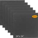 Carpet Tiles Peel and Stick 24x 24 Carpet Squares 12Pcs Non-Slip Self Adhesive Floor Tile DIY Reusable Waterproof Carpet for Gym Garage Tiles (Deep Grey)