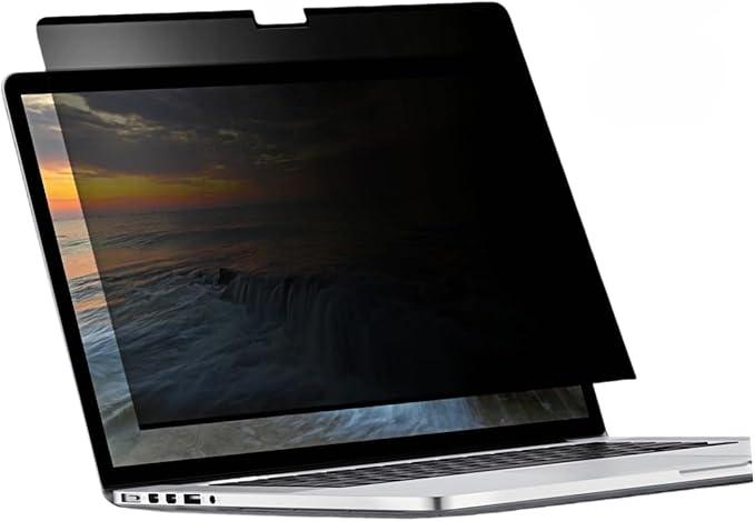 Easy On/Off Magnetic 360° Privacy Screen Filter Compatible with MacBook Pro 14 inch (20212024, M4, M3, M2, M1, Pro,Max), Anti Glare Laptop Privacy Screen Shield with Camera Cover  UV block 90%Model: A2442, A2779, A2918, A2992, A3112, A3185, A3401