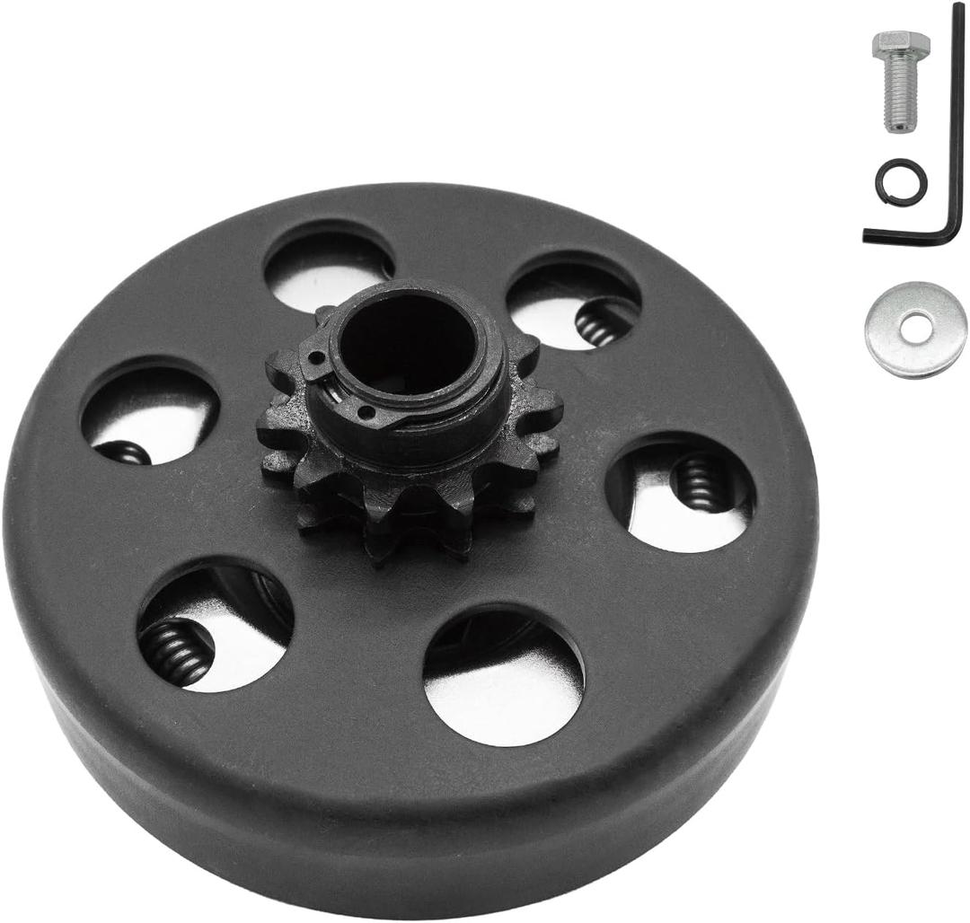 5/8" Bore Centrifugal Clutch 5/8" Bore 11 Tooth for #35 Chain, Go Kart Clutch. Perfect for MiniBike, Go Kart, Lawnmower and Fun Kart Engine.Included Bolt and Washer Kit.