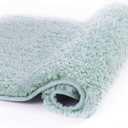Walensee Non Slip Bath Mat, Aqua - Soft Microfiber Shaggy Mat (16 x 24) Water Absorbent, Thick Plush Mat for Shower and Bathroom, Machine Washable