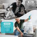 OKKEAI 1.2 Gallon Mini Trash Bags, Small Drawstring Bathroom Garbage Bags 5L  Leak-Proof Tear-Resistant Wastebasket Liners for Bathroom, Office 70 Count