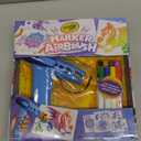 Crayola Marker Airbrush Spray Art Kit, Essential Easter Basket Stuffer for Kids, Battery-Powered Sprayer with 8 Washable Markers & 5 Stencils, DIY Craft Set, Ages 6+