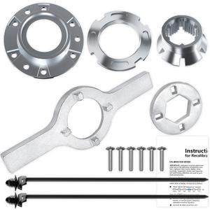 Upgraded W10324651 Hub with TB123A Spanner Wrench Replacement for Whirlpool Washer Drive Hub, W10324651-ba All-metal Drum Mounting Hub Replace W10528947 W10396887, for WTW5000DW3 WTW5000DW2 MVWX655DW1