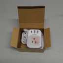 2 Pack European Plug Adapter USB C, TESSAN US to Europe Adapter 4 Outlets 3 USB Charger, Type C International Power Adaptor to Italy Spain France Portugal Iceland Germany, Europe Travel Essentials