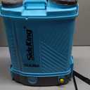 SideKing Battery Powered Backpack Sprayer 4 Gallon, 0-100 PSI Adjustable Pressure Sprayer Compatible with Makita 18V Battery, Electric Sprayer with Wand, 5 Nozzles, 2.6Ah Battery&Charger Included