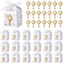 Lewtemi 50 Sets First Communion Favors Baptism Favors Boxes Include Alloy Chalice Charms and White Pearl Paper Favor Boxes for First Communion Baby Showers Church Religious Celebrations Decor Supply