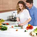 Glass Cutting Board for Kitchen Counter, HQAUT Tempered Glass Cutting Board for Countertop with Non-Slip Feet, Scratch, Heat and Shatter Resistant, Easy to Clean, (5''x7'',8''x10",10''x14'') (set of 4)