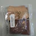 SHARICCA Seamless High Waisted Underwear for Women Cheeky Underwear Wave Edge No Show Bikini Panties Ribbed Panties Pack (Small, 5p - Brown)
