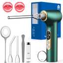 Tonsil Stone Removal Kit With Built-in Blue Light, Rechargeable Vacuum Remover to Combat Bad Breath (Green)